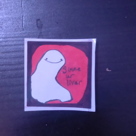 Handmade sticker pack , little ghostie bois - Picture 6 of 7